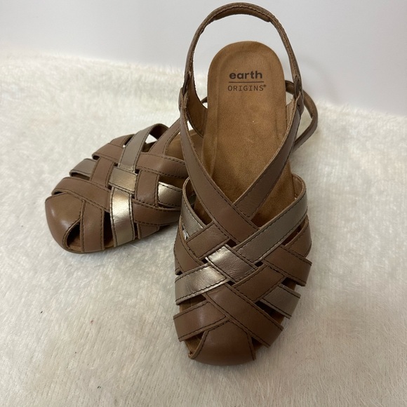 Earth Brown Tan Sandals with Classic Woven Design 🤎🤎 - Picture 8 of 8